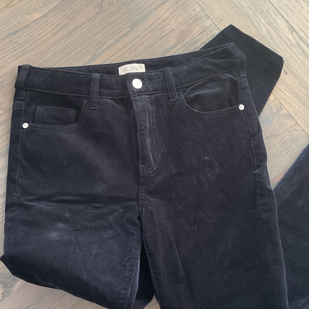 Pilcro Women's Black Straight Leg Jeans